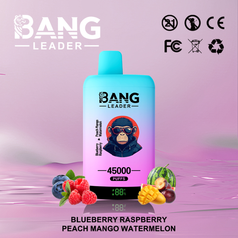 Bang Leader 45K Disposable Vape – 45,000 Puffs |18+18mL E-liquid | Type-C Recharge | Dual Flavors - Image 4