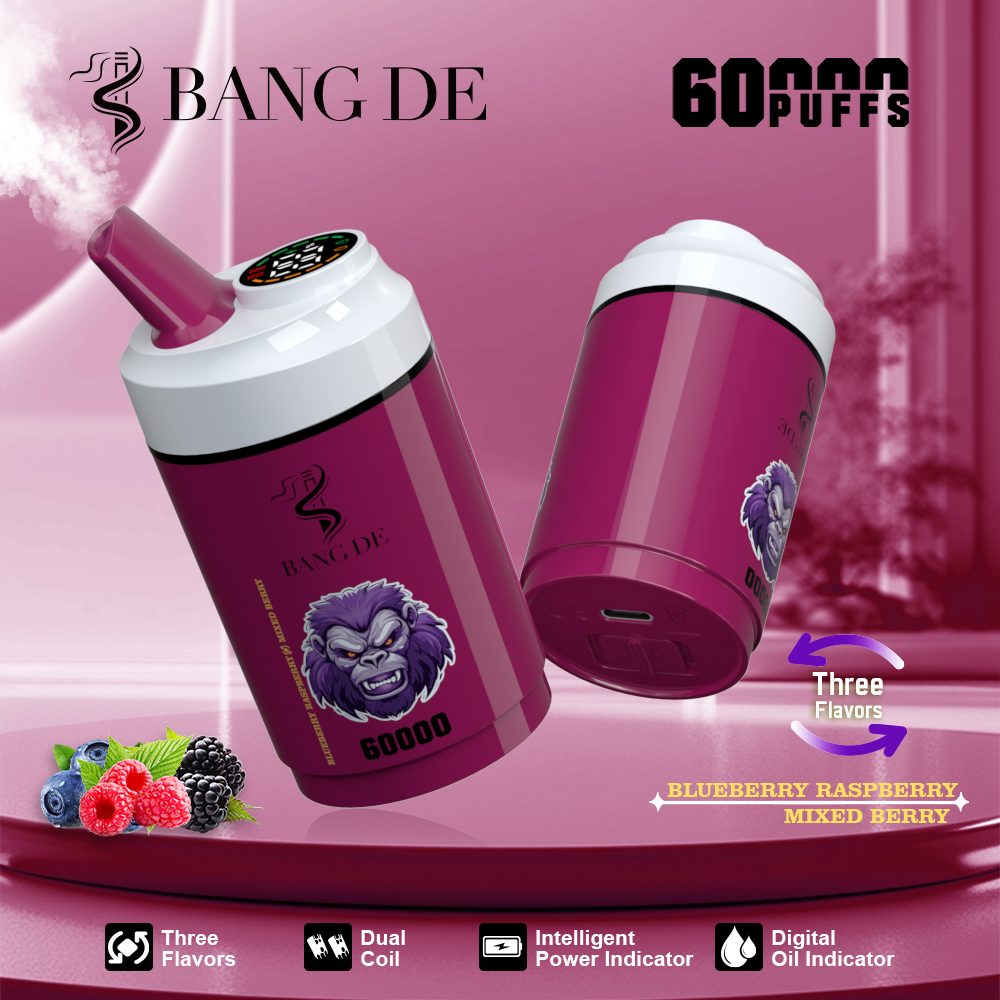 Bang DE 60K Disposable Vape | 60,000 Puffs | Dual Mesh Coil & Type-C Rechargeable – Bild 5