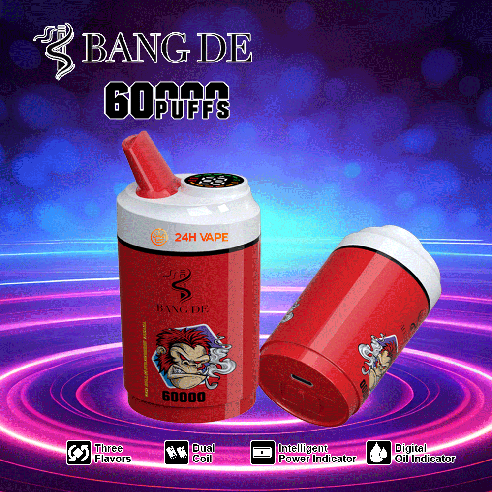 Bang DE 60K Disposable Vape | 60,000 Puffs | Dual Mesh Coil & Type-C Rechargeable