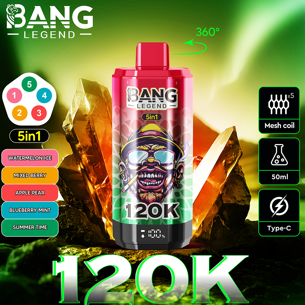 Bang Legend 120K Disposable Vape – 120,000 Puffs | Legendary Performance - Imagen 12