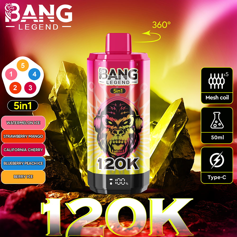 Bang Legend 120K Disposable Vape – 120,000 Puffs | Legendary Performance - Imagen 13