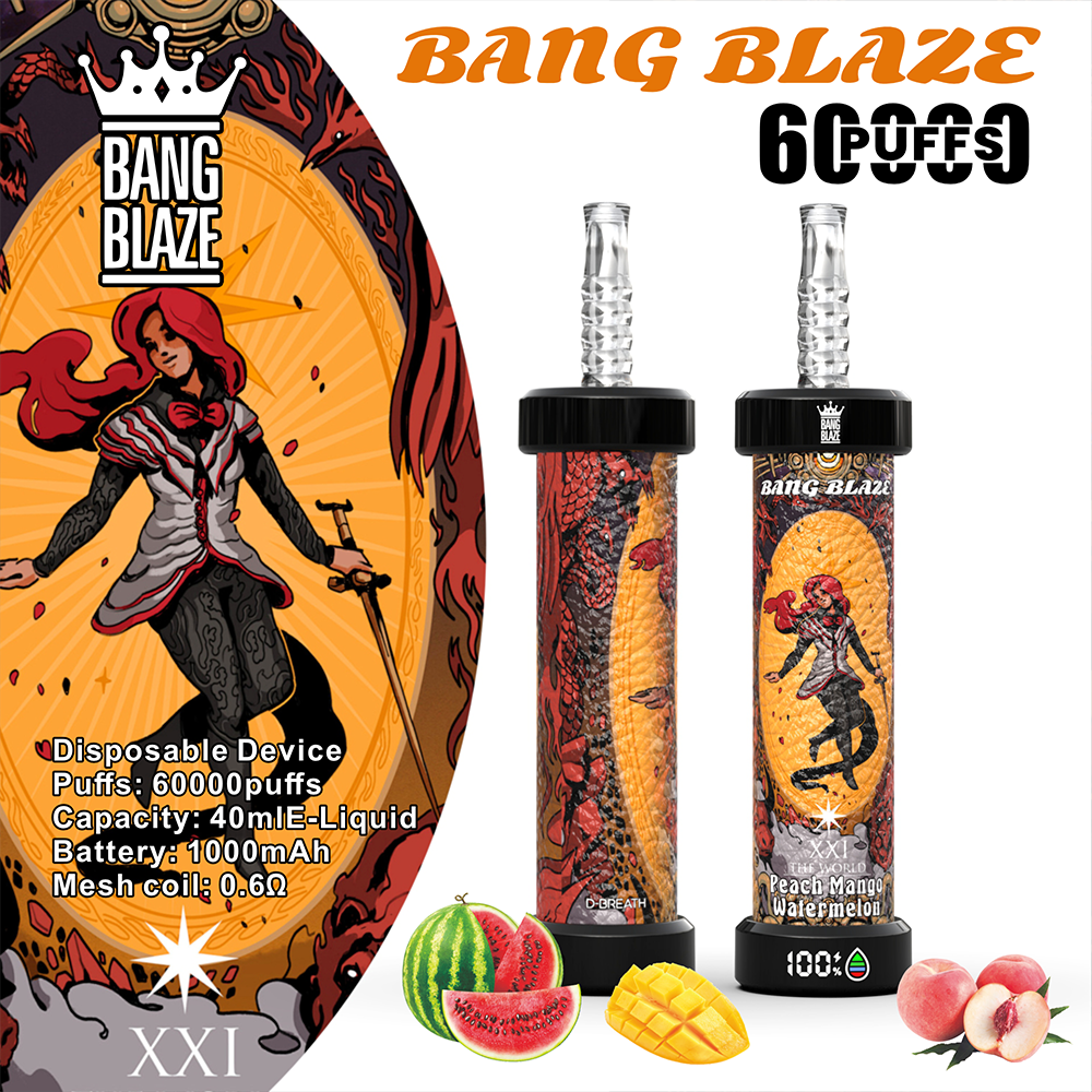 Bang Blaze 60K Disposable Vape – 60,000 Puffs | Power Cannon Edition - 画像 9