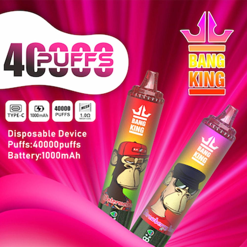 Bang King 40K Disposable Vape – 40,000 Puffs | Compact Design & Powerful Flavor