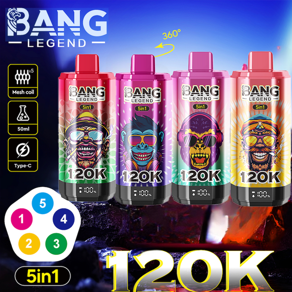 Vape desechable Bang Legend 120K - 120,000 inhalaciones | Rendimiento legendario
