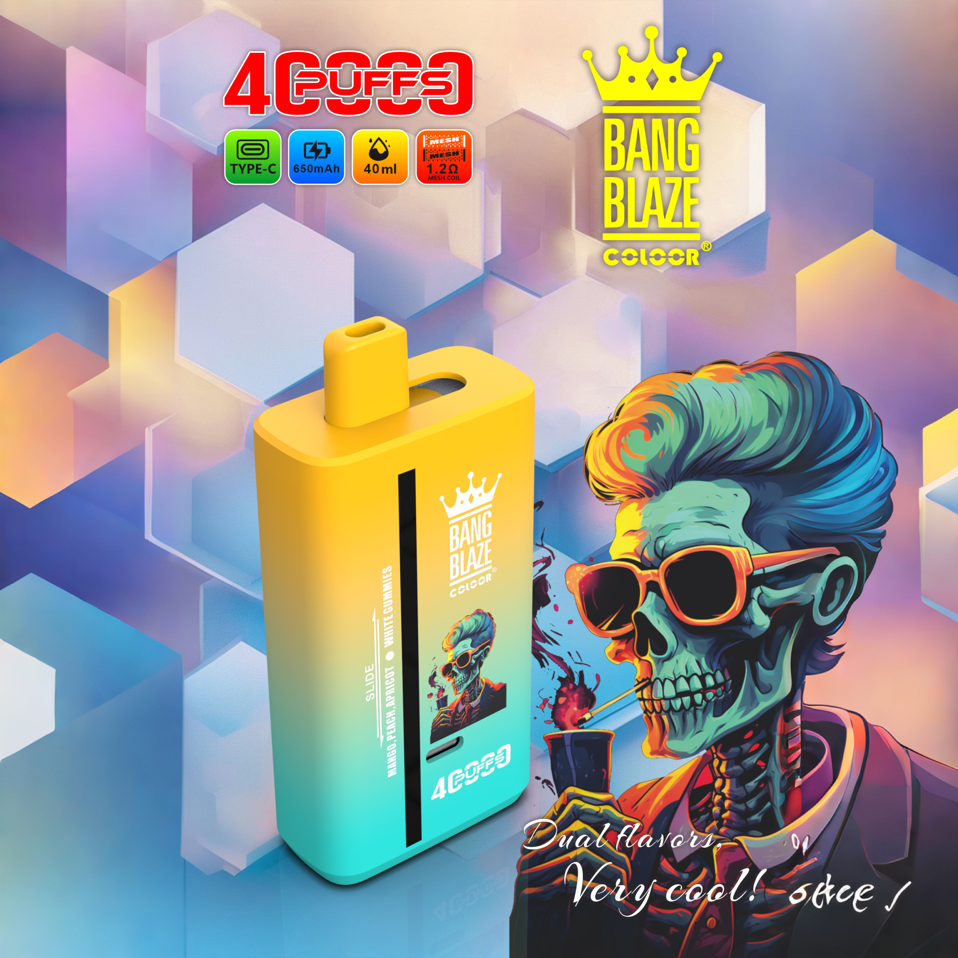 Bang Blaze 40K – 40,000 Puffs Disposable Vape with Dual Mesh Coil - Afbeelding 2