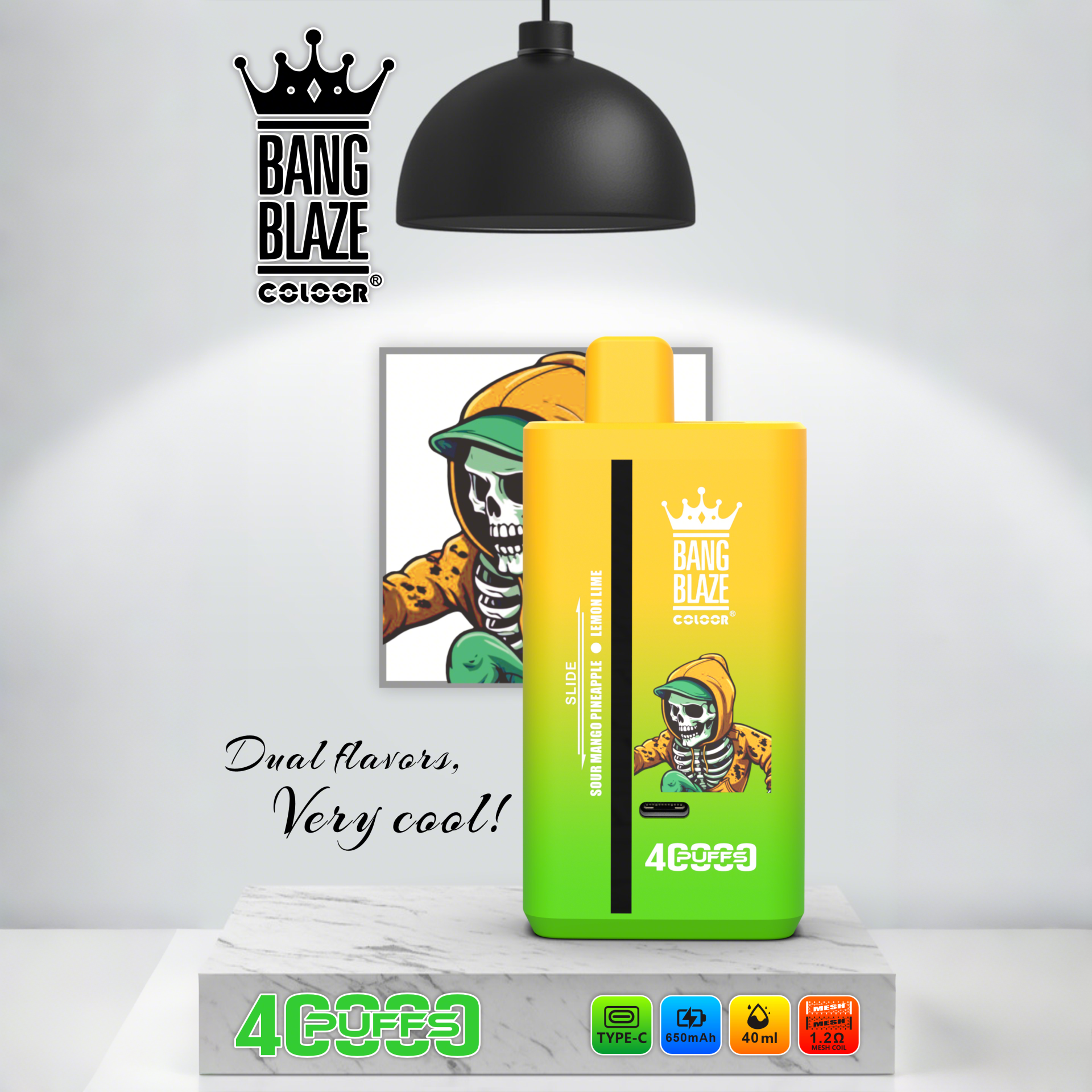 Bang Blaze 40K – 40,000 Puffs Disposable Vape with Dual Mesh Coil - Afbeelding 8