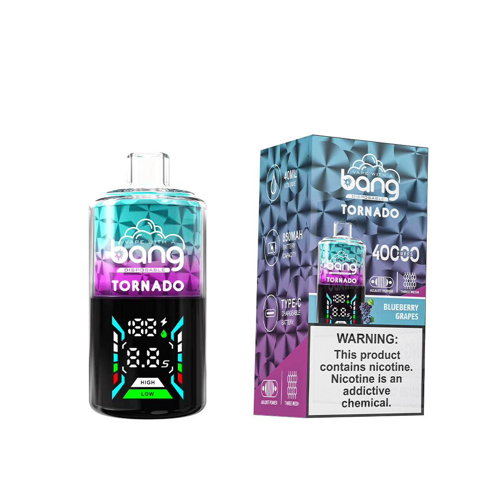Bang Tornado 40K Disposable Vape – 40,000 Puffs | 12 Flavors Tornado | Long-Lasting & Ultra-Smooth Performance – Bild 2