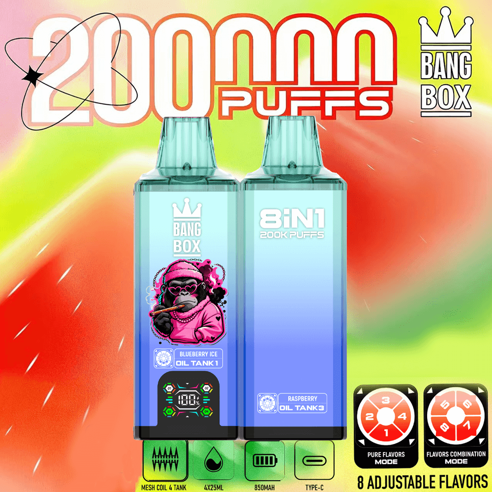 Bang Box 200K 8-in-1 Disposable Vape – 200,000 Puffs | Unlimited Flavor Rotation - Image 3