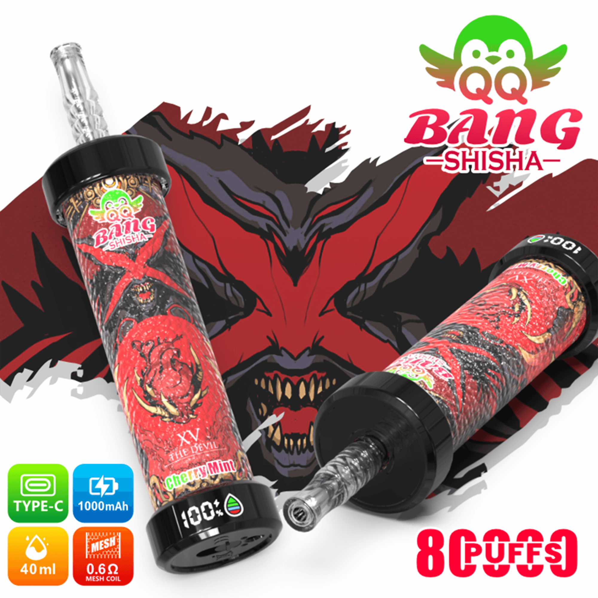 QQ Bang Shisha 80K Disposable Vape – Up to 80,000 Puffs | Premium Shisha Hookah Style - Image 5