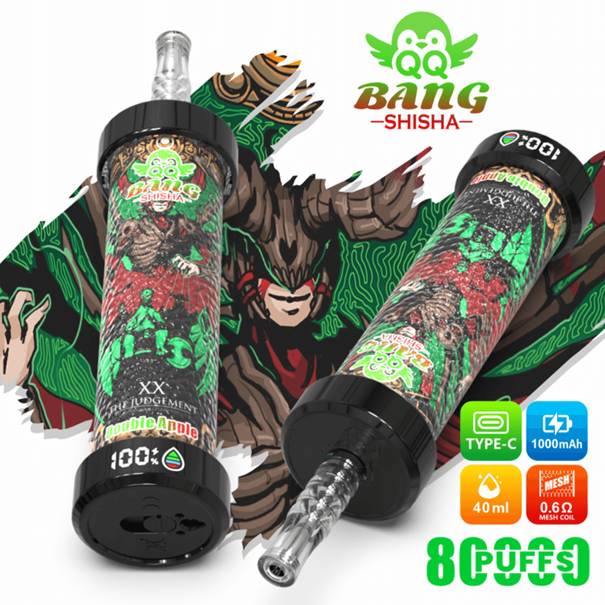 QQ Bang Shisha 80K Disposable Vape – Up to 80,000 Puffs | Premium Shisha Hookah Style - Image 7