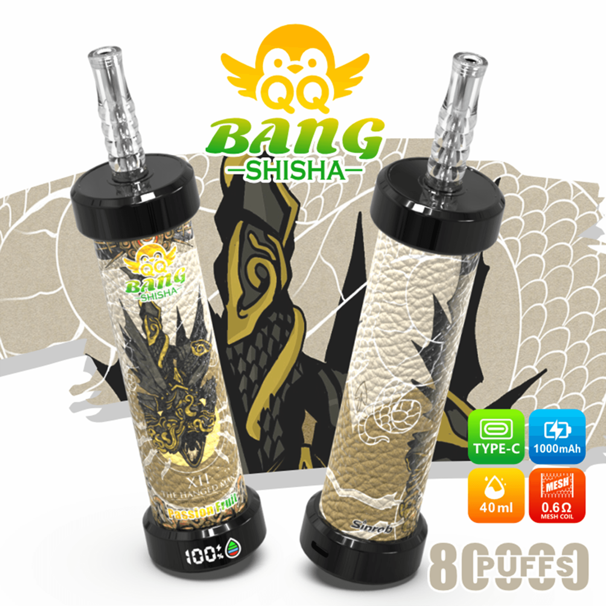 QQ Bang Shisha 80K Disposable Vape – Up to 80,000 Puffs | Premium Shisha Hookah Style - Image 2
