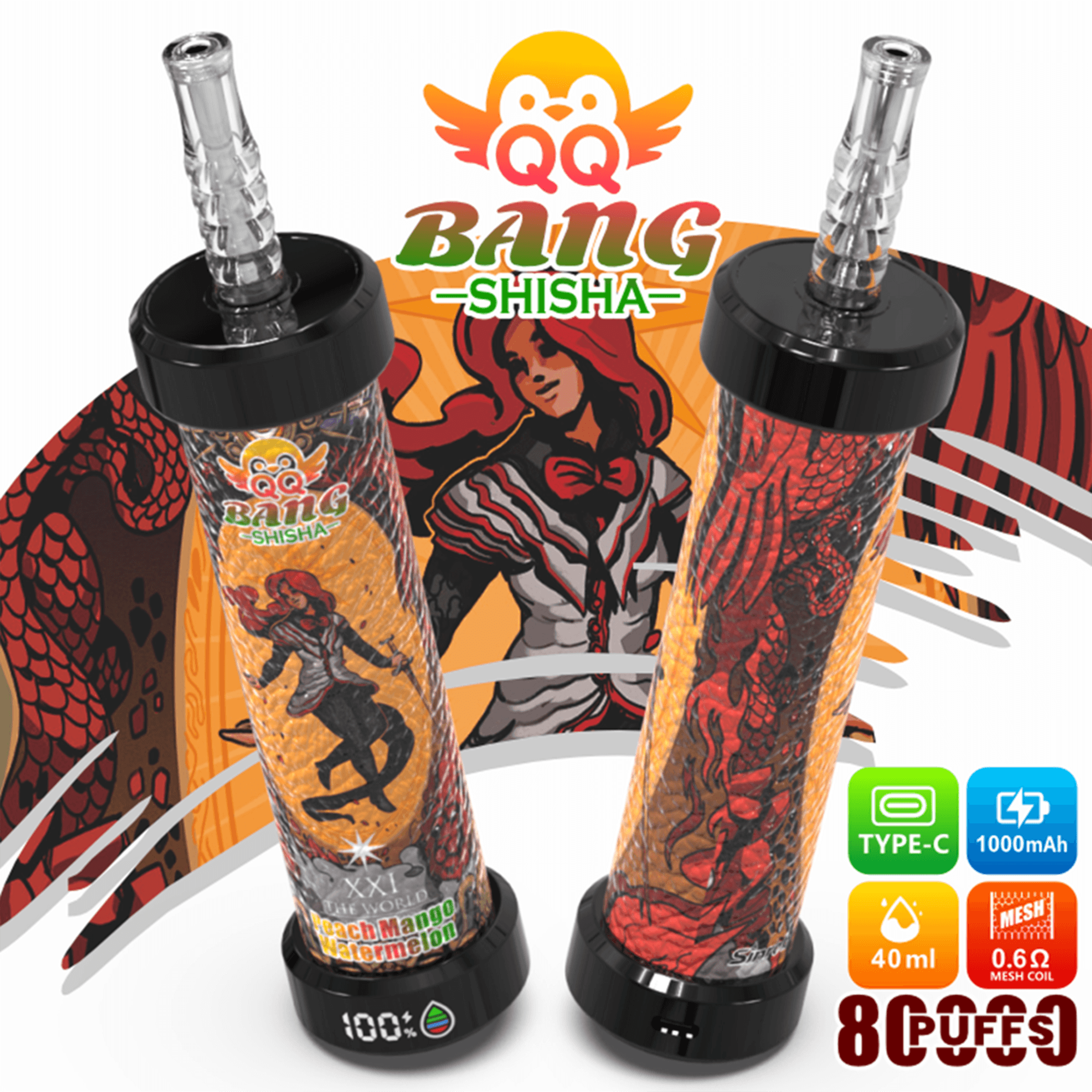 QQ Bang Shisha 80K Disposable Vape – Up to 80,000 Puffs | Premium Shisha Hookah Style - Image 9
