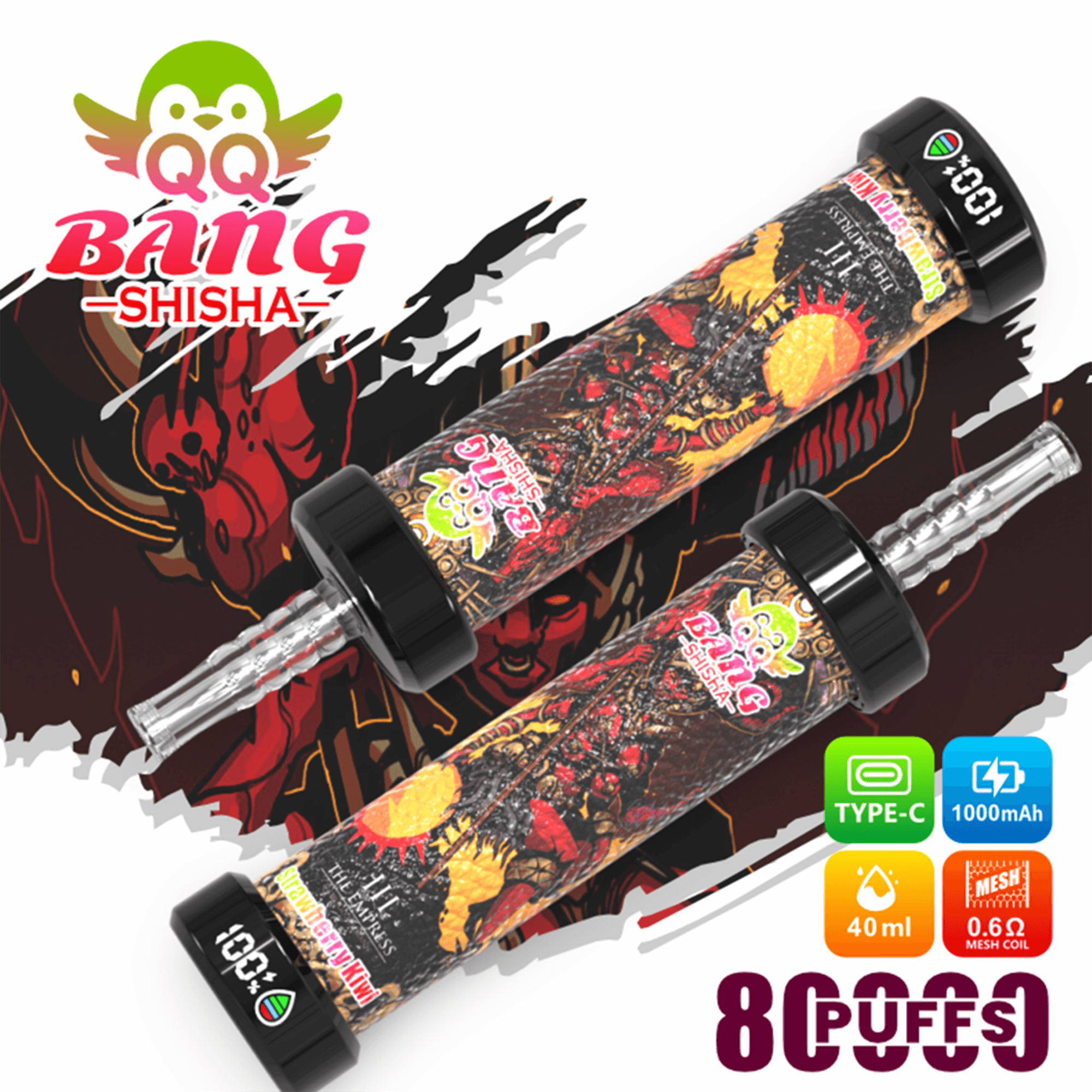 QQ Bang Shisha 80K Disposable Vape – Up to 80,000 Puffs | Premium Shisha Hookah Style - Image 10