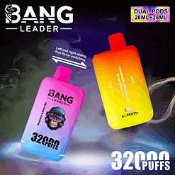 Cigarette électronique jetable Bang Leader 32K – 32 000 bouffées | Double mode | E-liquide 28 + 28 ml | Type C