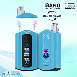 Cigarette électronique jetable Bang Leader 50K – 50 000 bouffées | Double saveur | Rechargeable Type-C | LED intelligente