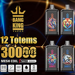 Bang King Crystal 30K Disposable Vape |  Premium Disposable Vape with 30,000 Puffs