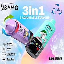 Bang Leader 85K: Unleash 85,000 Puffs of Flavorful Innovation with 3 - in - 1 Magic
