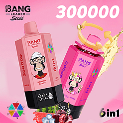 Bang Leader Stoll 300K Disposable Vape – 300,000 Puffs | 6-in-1 Multi-Flavor Smart Device