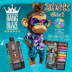 Bang Blaze 200K Disposable Vape – 200,000 Puffs | Ultra Long-Lasting | Premium Multi-Flavor Experience