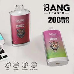 Bang Leader 20K 使い捨て VAPE – 20,000 パフ | 28mL 電子リキッド | Type-C 充電式