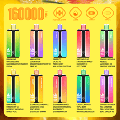 Vape desechable 4 en 1 Bang Box 160K - 160,000 inhalaciones | Interruptor de cuatro sabores | Control total en un solo dispositivo