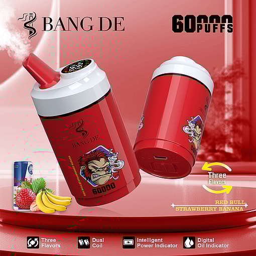 Bang DE 60K Disposable Vape | 60,000 Puffs | Dual Mesh Coil & Type-C Rechargeable - Image 7