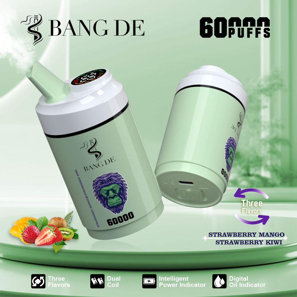 Bang DE 60K Disposable Vape | 60,000 Puffs | Dual Mesh Coil & Type-C Rechargeable - Image 8