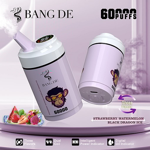 Bang DE 60K Disposable Vape | 60,000 Puffs | Dual Mesh Coil & Type-C Rechargeable - Image 10