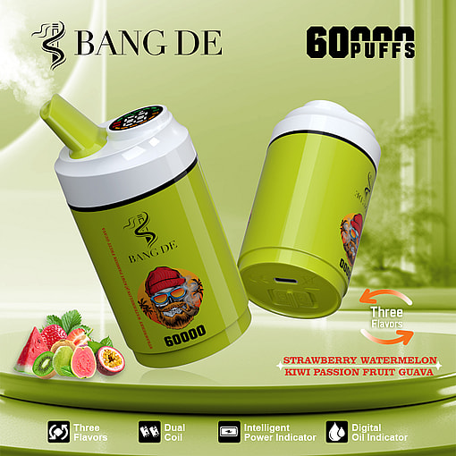Bang DE 60K Disposable Vape | 60,000 Puffs | Dual Mesh Coil & Type-C Rechargeable - Image 11