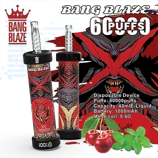 Bang Blaze 60K Disposable Vape – 60,000 Puffs | Power Cannon Edition - Imagen 5