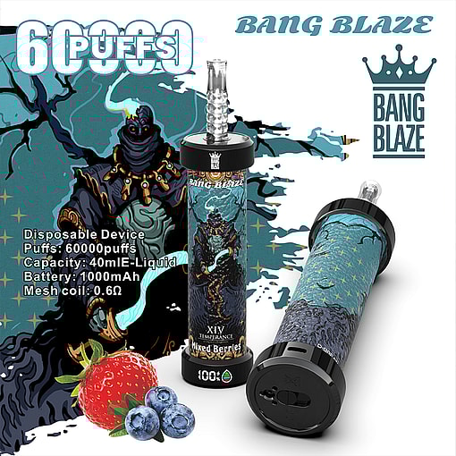 Bang Blaze 60K Disposable Vape – 60,000 Puffs | Power Cannon Edition - Imagen 8