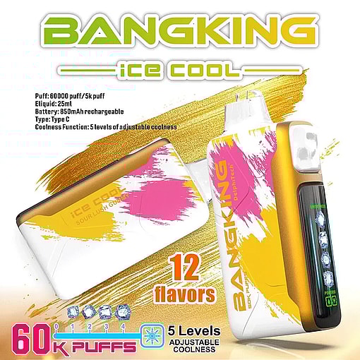 Bang King Ice Cool 60k Disposable Vape – Icy Fresh Flavors | Stylish Design & Smooth Performance
