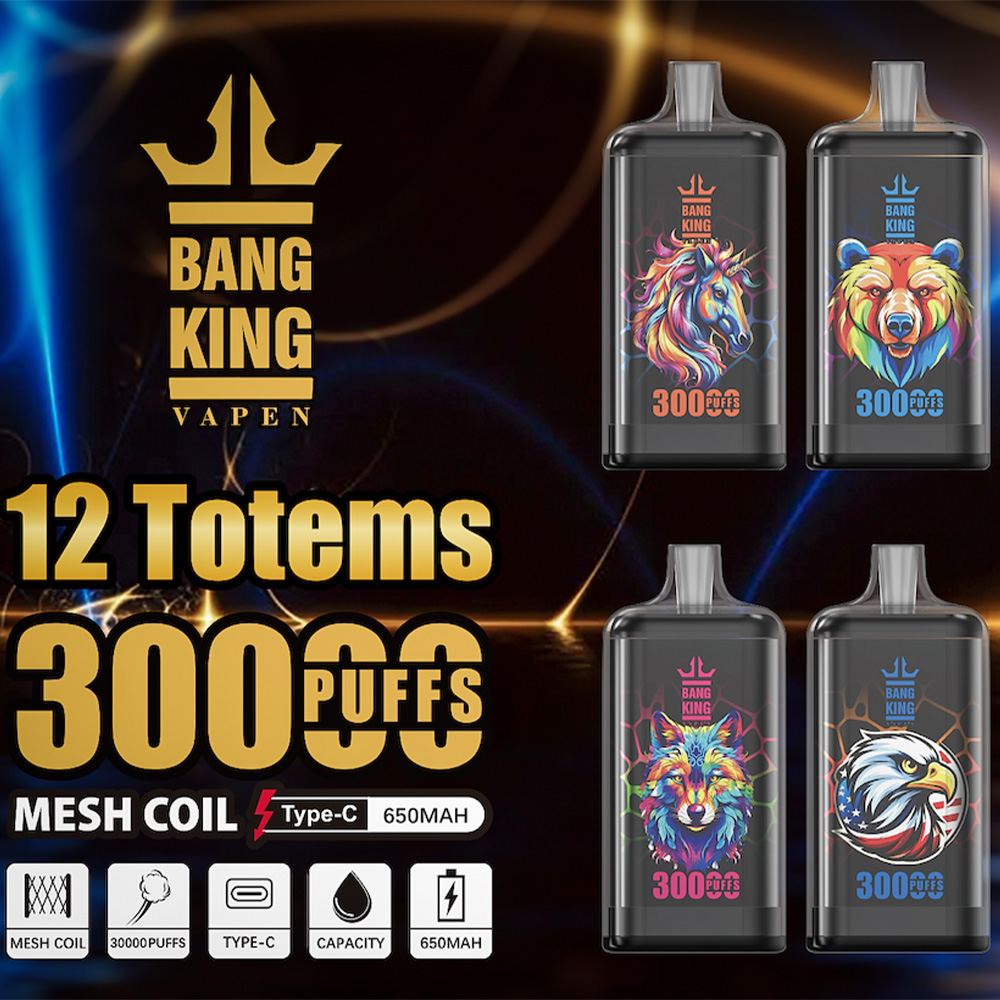 Bang King Crystal 30K Disposable Vape |  Premium Disposable Vape with 30,000 Puffs