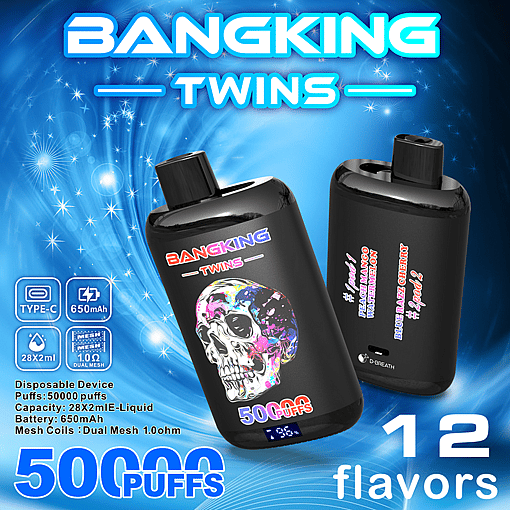 Bang King Twins 50K Disposable Vape –50000 Puffs – Dual Flavor | Double the Fun