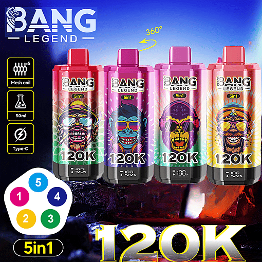 Bang Legend 120K Disposable Vape – 120,000 Puffs | Legendary Performance