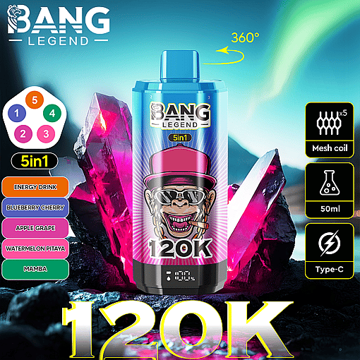 Bang Legend 120K Disposable Vape – 120,000 Puffs | Legendary Performance - Image 2