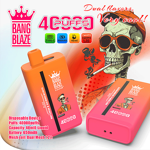 Bang Blaze 40K – 40,000 Puffs Disposable Vape with Dual Mesh Coil