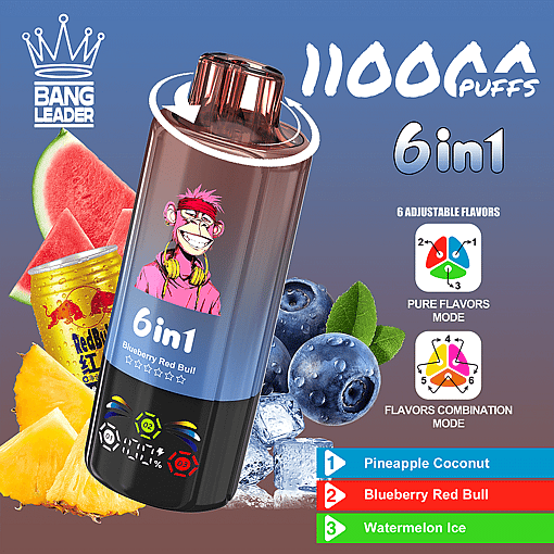Bang Leader 110K Disposable Vape | Smart Screen & Dual Mesh Power - Imagen 8