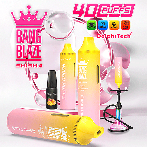 Bang Blaze 40K Oil Disposable Vape – 40,000 Puffs | Mesh Coil | 12 Premium Flavors - Image 6