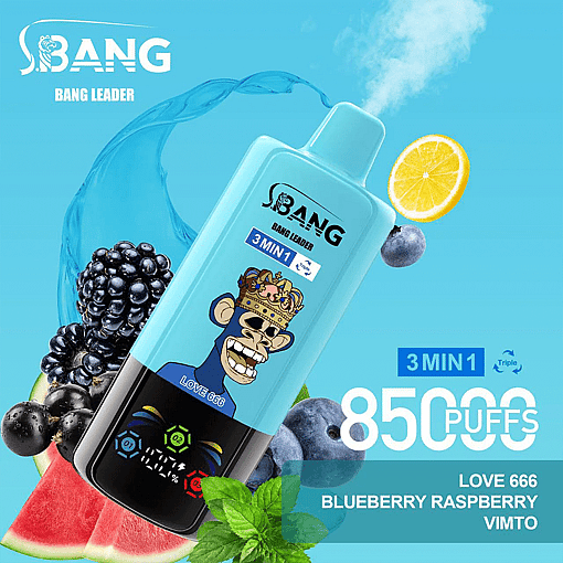 Bang Leader 85K Disposable Vape | 3-in-1 Smart System | 3 Oil Tanks | 12 Flavors | 85,000 Puffs Mega Device - Image 8