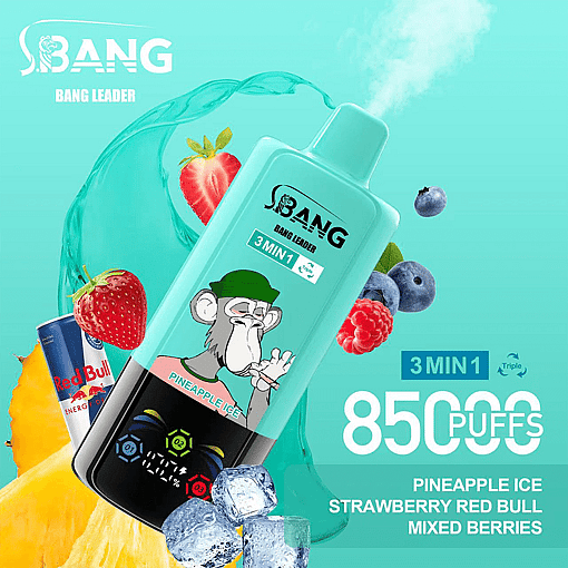 Bang Leader 85K Disposable Vape | 3-in-1 Smart System | 3 Oil Tanks | 12 Flavors | 85,000 Puffs Mega Device - Image 10