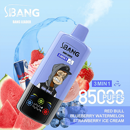 Bang Leader 85K Disposable Vape | 3-in-1 Smart System | 3 Oil Tanks | 12 Flavors | 85,000 Puffs Mega Device - Image 12