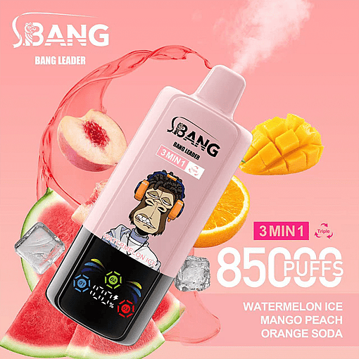 Bang Leader 85K Disposable Vape | 3-in-1 Smart System | 3 Oil Tanks | 12 Flavors | 85,000 Puffs Mega Device - Image 16