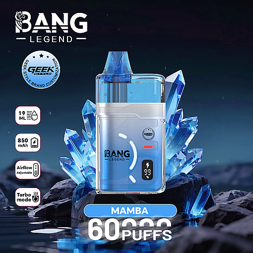 Bang Legend Geek 60K Refillable Disposable Vape – 60,000 Puffs | Refillable E-Liquid | Premium Flavor Performance - Image 2