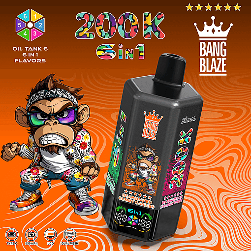 Bang Blaze 200K Disposable Vape – 200,000 Puffs | Ultra Long-Lasting | Premium Multi-Flavor Experience - Imagen 8