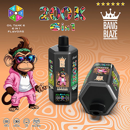 Bang Blaze 200K Disposable Vape – 200,000 Puffs | Ultra Long-Lasting | Premium Multi-Flavor Experience - Imagen 9