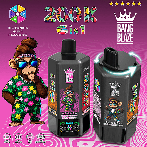 Bang Blaze 200K Disposable Vape – 200,000 Puffs | Ultra Long-Lasting | Premium Multi-Flavor Experience - Imagen 10