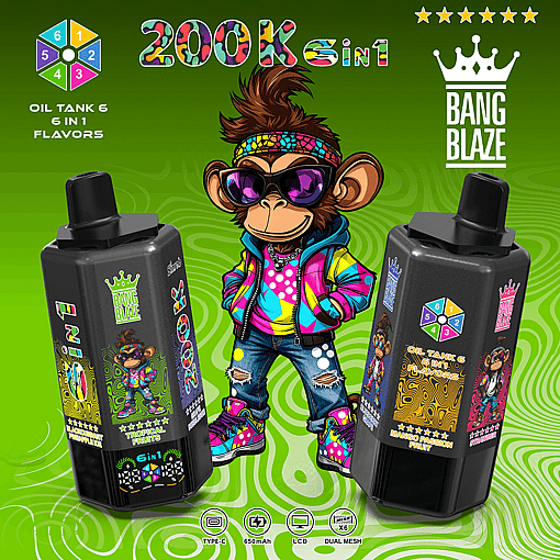 Bang Blaze 200K Disposable Vape – 200,000 Puffs | Ultra Long-Lasting | Premium Multi-Flavor Experience - Imagen 11