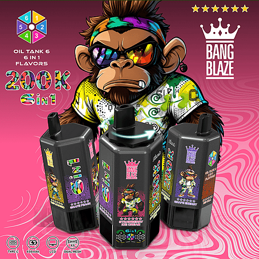 Bang Blaze 200K Disposable Vape – 200,000 Puffs | Ultra Long-Lasting | Premium Multi-Flavor Experience - Imagen 12
