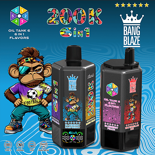 Bang Blaze 200K Disposable Vape – 200,000 Puffs | Ultra Long-Lasting | Premium Multi-Flavor Experience - Imagen 13